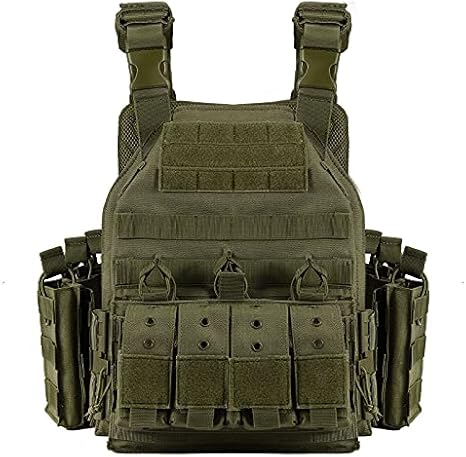 Tactical Vest for Men Quick Release Outdoor Airsoft Vest Adjustable for Adults