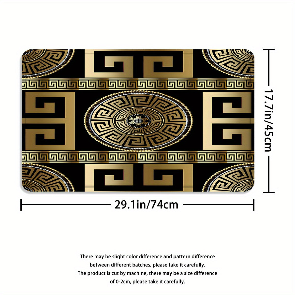 4pcs Black Golden Geometric Design Shower Curtain Set with 12 Hooks, Modern Home Bathroom Decoration, and 3-piece Toilet Floor Mat