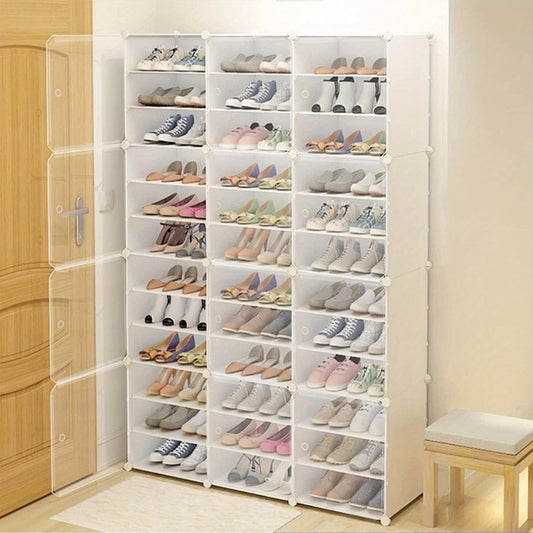 Shoe Rack Organizer 71.2"*47.6"*12.2, 12 Tier Stackable 96 Pairs Shoe Cabinet Storage Rack Organizer Shoes Tower Rack Free Standing Shelf Expandable12-Row, 4-Line