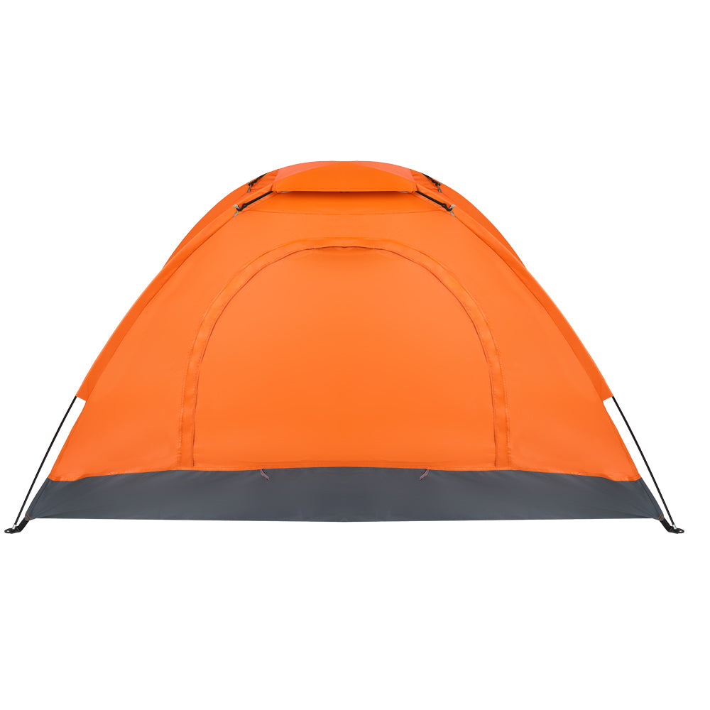 1-Person Waterproof Camping Dome Tent Automatic Pop Up Quick Shelter Outdoor Hiking Orange