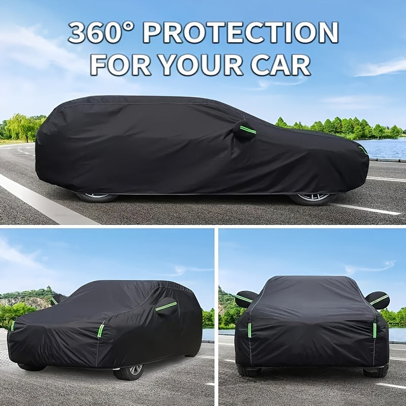 Protect Your SUV/ Sedan From The Sun, Rain, Snow And UV Rays With This All-purpose Outdoor Waterproof Car Cover!