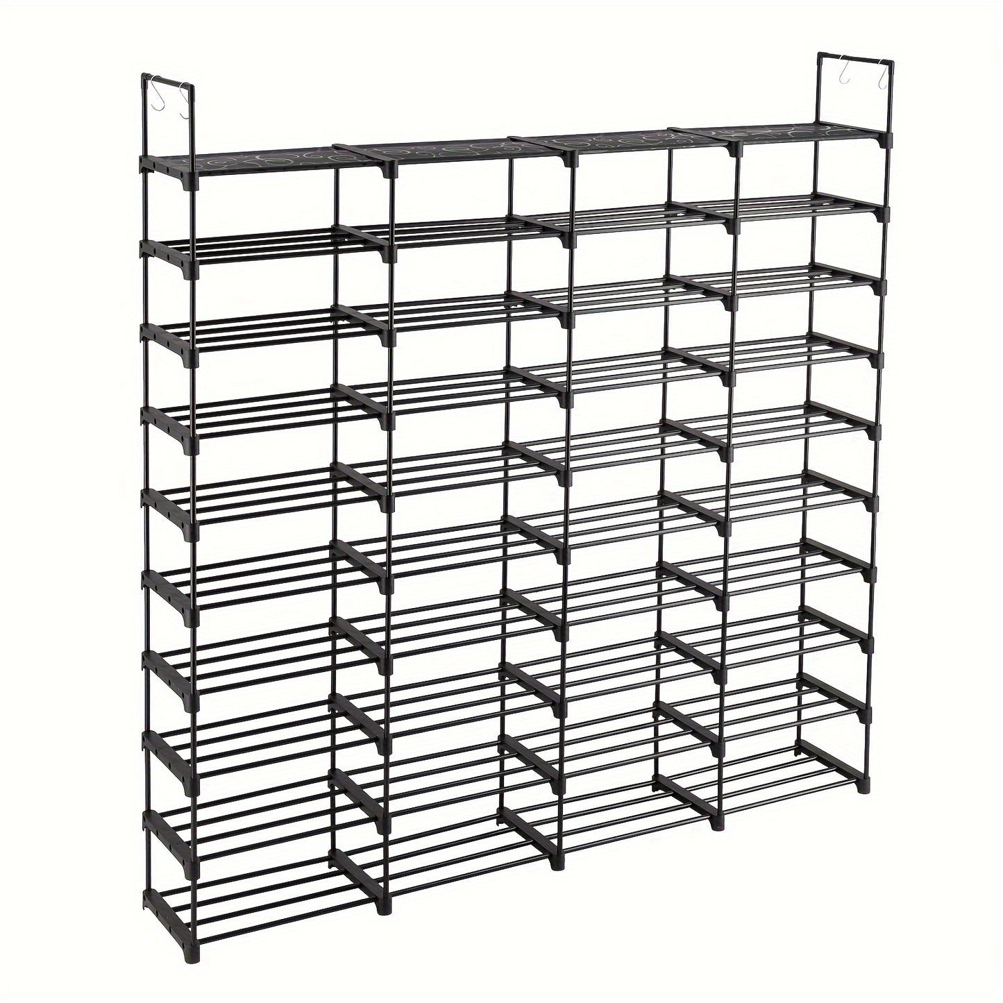 10 Tiers Shoe Rack Storage Organizer Shoe Shelf Organizer for Entryway Holds 80 Pairs Shoe, Stackable Shoe Cabinet Shoe Rack