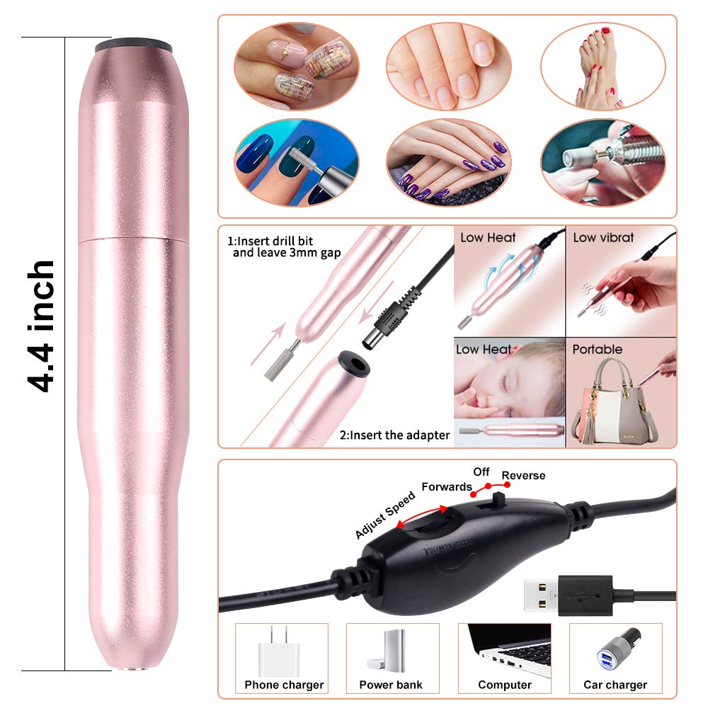 86PCS Acrylic Nail Kit Set with Everything, Professional Electric Nail Drill Machine 48W UV LED Nail Lamp Gel Dryer Lamp, Nail Supplies Art Brushes Decoration Nail Efile Tools for Gel Nails