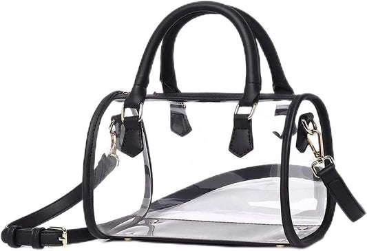 Womens Transparent Clutch Clear Purse Crossbody Shoulder with Removable Shoulder Strap Stadium Approved Bags