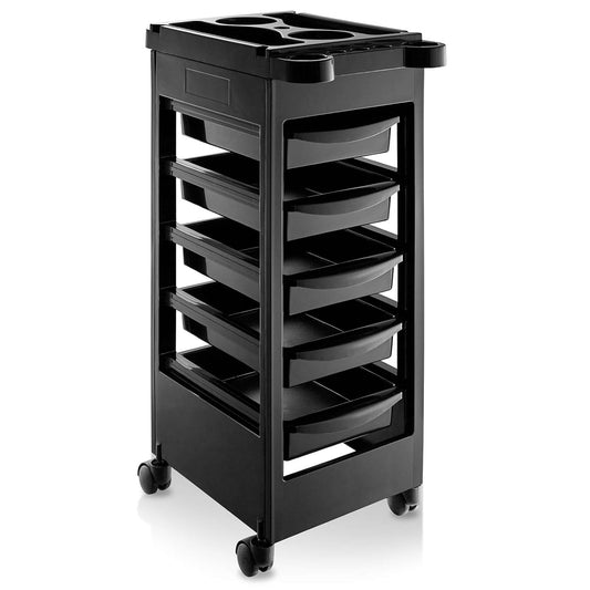 Beauty Salon Rolling Trolley Cart With 5 Drawers