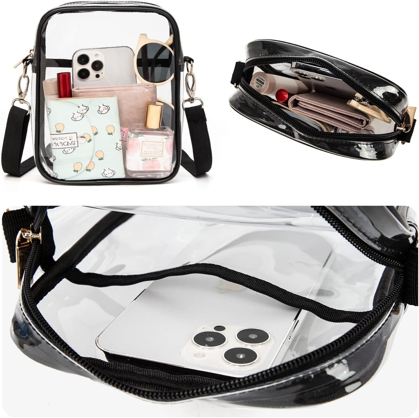 Clear Crossbody Purse Bag - Stadium Approved Concerts Bag