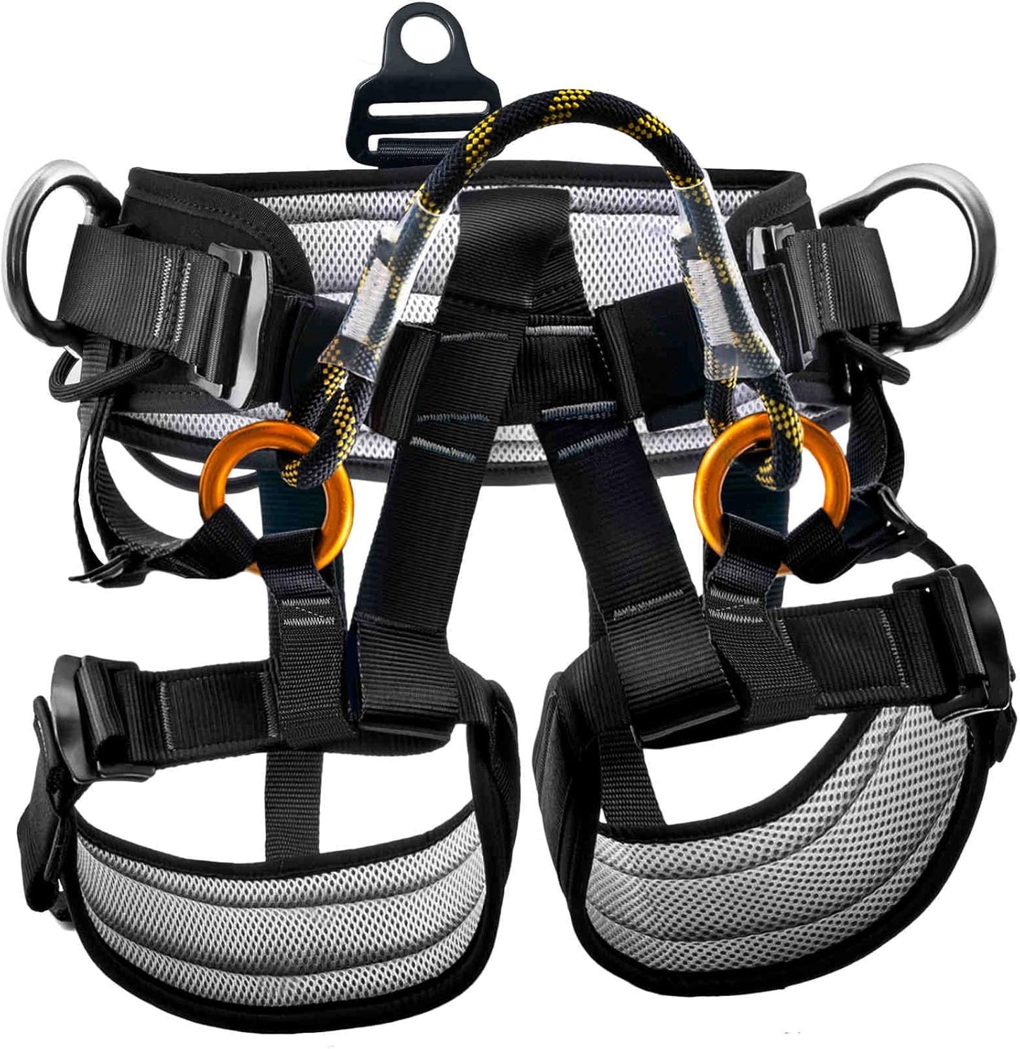 Climbing belts, Thicken Professional Large Size Safety Seat Belts for Tree Climbing, Rescuing Work, Rappelling and Other Outdoor Adventure Activities