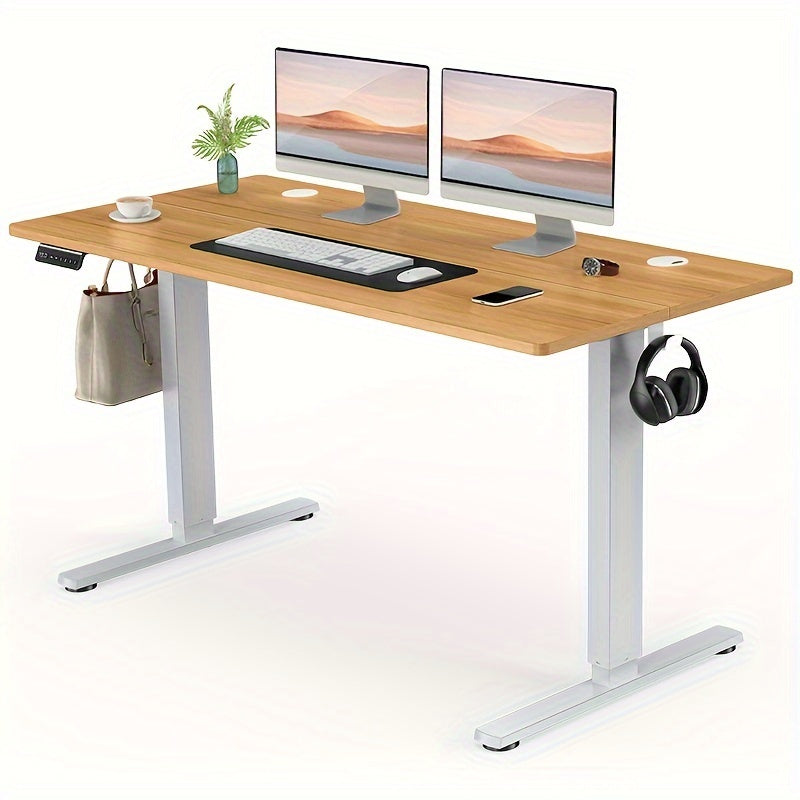 40/48/55/63 Inches Standing Desk Adjustable Height Electric Sit Stand Up Desk, Gaming Desk Ergonomic Workstation For Home Office, Cafes, Catering, Event Holding, 4 Colors