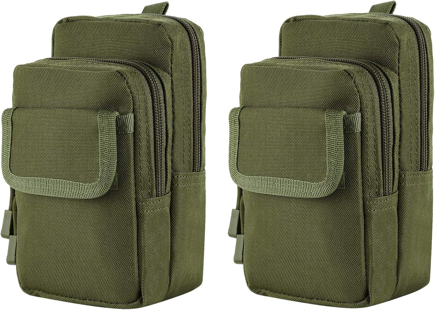 2 Pack Molle Pouches - Tactical Compact Water-Resistant EDC Pouch Bag Small Utility Pouch