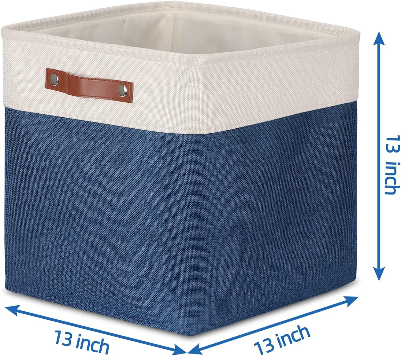 Cube Storage Baskets, Fabric Storage Bins for Toys, Large Baskets Organization with Handles, Baskets for Organizing Towels, Blankets, Collapsible Shelf Baskets