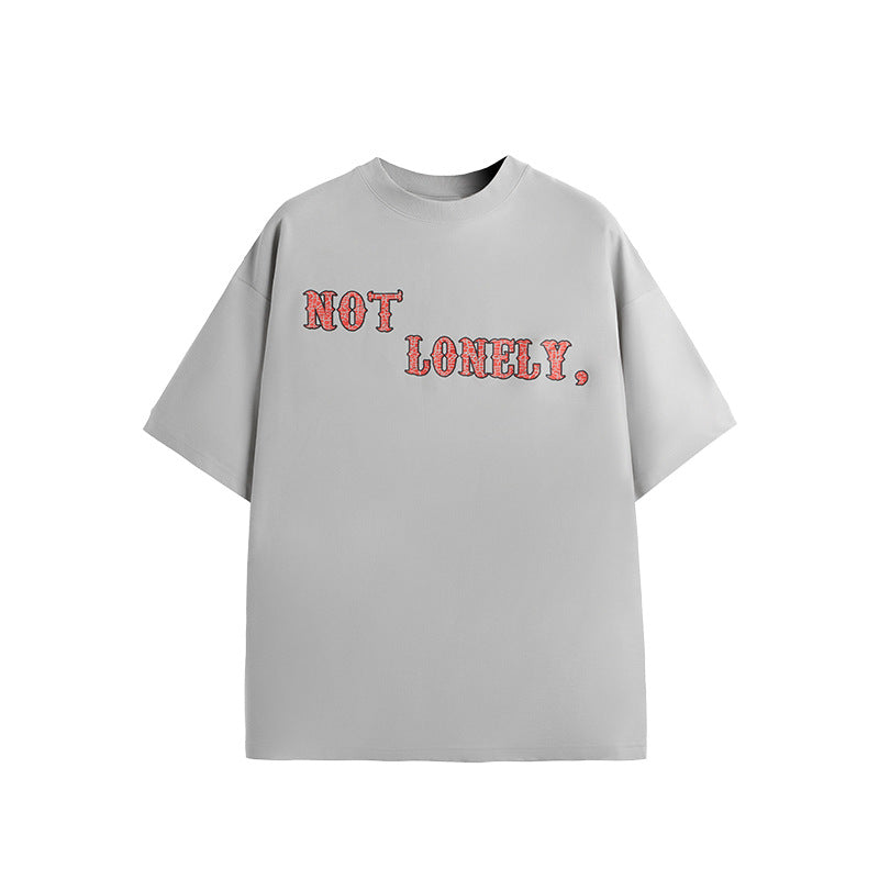 #008 American Street oversize Tshirt “I am not lonely"