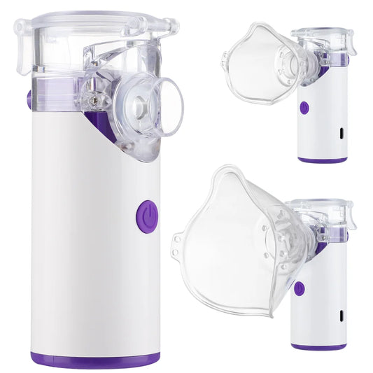 Portable Nebulizer-Steaming Rinse Nose Throat FDA Device Face Head Massager USB Rechargeable Adult & Kid