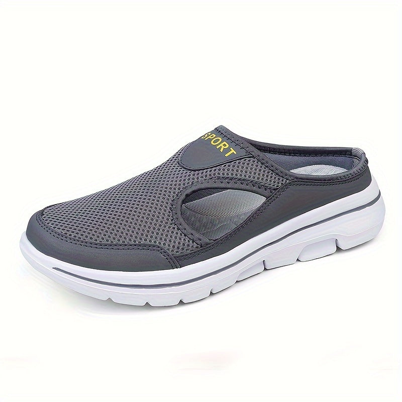 Mens Lightweight Comfort Slippers - Breathable, Soft Fabric Upper, EVA Insole, Slip-On Design, Round Toe, MD Sole for Casual Daily Walking - All-Season, Fashion, Sports Style