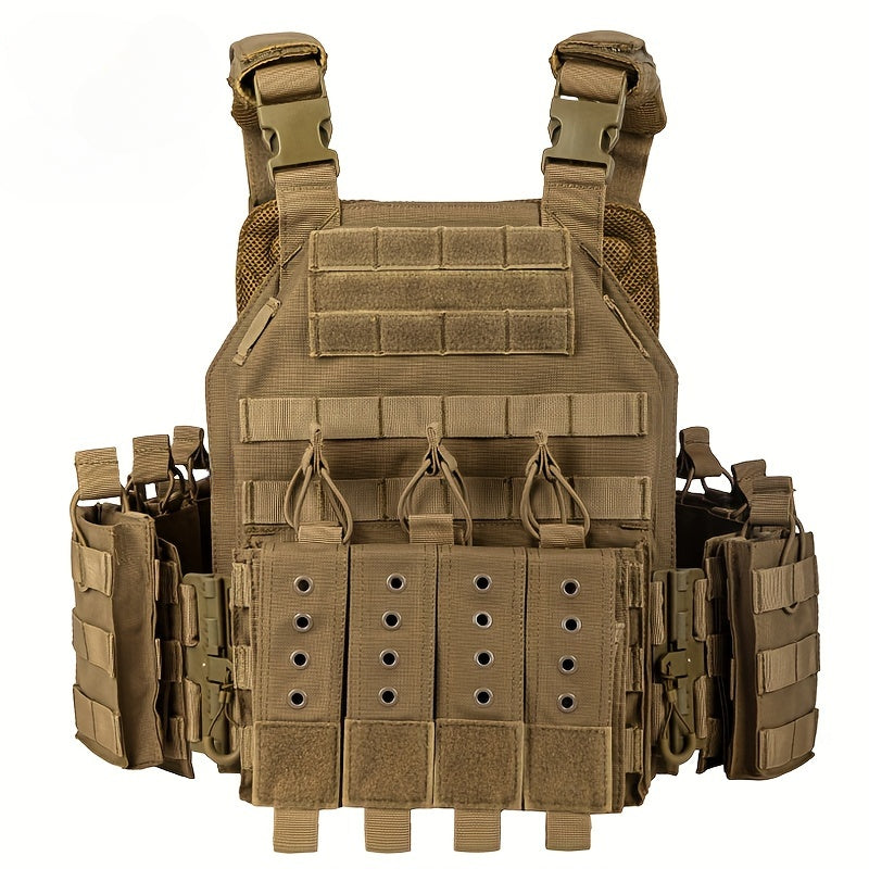 Tactical Vest for Men Quick Release Outdoor Airsoft Vest Adjustable for Adults