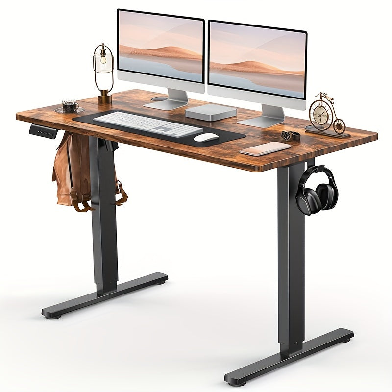 40/48/55/63 Inches Standing Desk Adjustable Height Electric Sit Stand Up Desk, Gaming Desk Ergonomic Workstation For Home Office, Cafes, Catering, Event Holding, 4 Colors