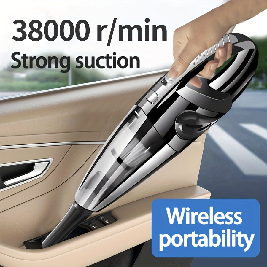 High suction cordless vacuum cleaner - large capacity, portable design, aluminum blade suction port, upgraded motor, upgraded large battery/lithium battery suitable for home and car cleaning